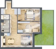 3 pokoje, mieszkanie 65,12 m², parter, oferta nr B/65, Impuls Marywilska, Warszawa, Białołęka, Żerań, ul. Marywilska 73