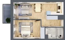 2 pokoje, mieszkanie 41,88 m², piętro 1, oferta nr B/76, Impuls Marywilska, Warszawa, Białołęka, Żerań, ul. Marywilska 73
