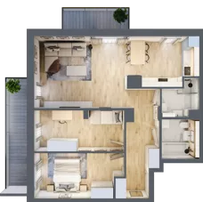 3 pokoje, mieszkanie 74,48 m², piętro 5, oferta nr B/117, Impuls Marywilska, Warszawa, Białołęka, Żerań, ul. Marywilska 73