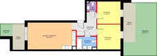 3 pokoje, mieszkanie 67,79 m², parter, oferta nr E/46, Kusocińskiego budynek B, Gdańsk, Piecki-Migowo, Morena, ul. Kusocińskiego