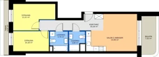 3 pokoje, mieszkanie 66,15 m², piętro 6, oferta nr 24A/68, Osiedle Omulewska, Warszawa, Praga Północ, Grochów, ul. Omulewska 24