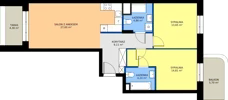 3 pokoje, mieszkanie 73,67 m², piętro 1, oferta nr 24A/5, Osiedle Omulewska, Warszawa, Praga Północ, Grochów, ul. Omulewska 24
