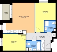 3 pokoje, mieszkanie 77,25 m², piętro 1, oferta nr 24A/45, Osiedle Omulewska, Warszawa, Praga Północ, Grochów, ul. Omulewska 24