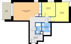 3 pokoje, mieszkanie 72,21 m², piętro 5, oferta nr 24D/237, Osiedle Omulewska, Warszawa, Praga Północ, Grochów, ul. Omulewska 24