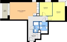 3 pokoje, mieszkanie 75,19 m², piętro 1, oferta nr 24D/217, Osiedle Omulewska, Warszawa, Praga Północ, Grochów, ul. Omulewska 24