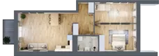 3 pokoje, mieszkanie 67,23 m², piętro 1, oferta nr C3.01.35, Osiedle Panorama Wiślana, Bydgoszcz, Fordon, ul. Fordońska 428