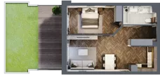 2 pokoje, mieszkanie 48,21 m², parter, oferta nr A-00-03, Nobilis, Toruń, Na Skarpie, ul. Przy Skarpie 10D