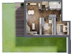 3 pokoje, mieszkanie 68,49 m², parter, oferta nr A-00-04, Nobilis, Toruń, Na Skarpie, ul. Przy Skarpie 10D