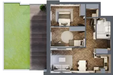 3 pokoje, mieszkanie 64,65 m², parter, oferta nr A-00-02, Nobilis, Toruń, Na Skarpie, ul. Przy Skarpie 10D