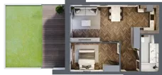 2 pokoje, mieszkanie 51,68 m², parter, oferta nr A-00-01, Nobilis, Toruń, Na Skarpie, ul. Przy Skarpie 10D