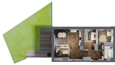 3 pokoje, mieszkanie 65,77 m², piętro 1, oferta nr D-01-10, Nobilis, Toruń, Na Skarpie, ul. Przy Skarpie 10D