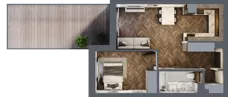 2 pokoje, mieszkanie 44,99 m², parter, oferta nr 1, Sobieskiego 29, Toruń, Jakubskie Przedmieście, ul. Sobieskiego 29