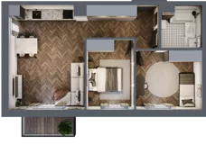 3 pokoje, mieszkanie 57,30 m², piętro 3, oferta nr 17, Sobieskiego 29, Toruń, Jakubskie Przedmieście, ul. Sobieskiego 29