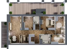 5 pokoi, mieszkanie 111,00 m², piętro 7, oferta nr A3.07.72, Osiedle Aura, Toruń, Jakubskie Przedmieście, ul. Żółkiewskiego 35