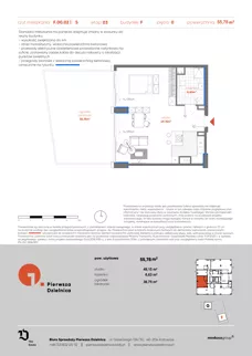 1 pokój, mieszkanie 55,73 m², parter, oferta nr F.00.02, Pierwsza Dzielnica, Katowice, Bogucice, ul. Henryka Góreckiego 13