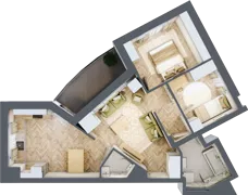 3 pokoje, apartament 62,92 m², piętro 2, oferta nr 19, Ornament, Szczecin, Śródmieście, Nowe Miasto, al. Powstańców Wielkopolskich 100