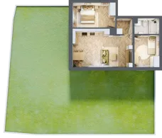 3 pokoje, mieszkanie 54,23 m², parter, oferta nr B_2_03, Bukovo Park, Szczecin, Północ, Bukowo, ul. Strzelców Karpackich