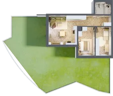 3 pokoje, mieszkanie 58,99 m², parter, oferta nr B_2_02, Bukovo Park, Szczecin, Północ, Bukowo, ul. Strzelców Karpackich