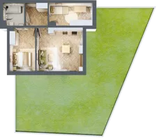 3 pokoje, mieszkanie 55,81 m², parter, oferta nr C_4_08, Bukovo Park, Szczecin, Północ, Bukowo, ul. Strzelców Karpackich