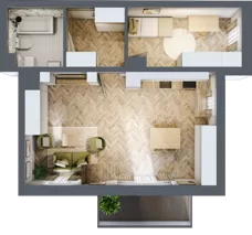 2 pokoje, mieszkanie 68,91 m², piętro 2, oferta nr C_4_25, Bukovo Park, Szczecin, Północ, Bukowo, ul. Strzelców Karpackich