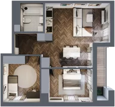 3 pokoje, mieszkanie 58,22 m², piętro 2, oferta nr M16, KrakoVska - Etap II, Rzeszów, Krakowska-Południe, ul. Krakowska 31