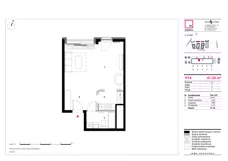 1 pokój, mieszkanie 41,34 m², piętro 3, oferta nr H14, 19. Dzielnica V etap, Warszawa, Wola, Czyste, ul. Kolejowa/Przyokopowa