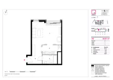 1 pokój, mieszkanie 44,91 m², piętro 1, oferta nr H2, 19. Dzielnica V etap, Warszawa, Wola, Czyste, ul. Kolejowa/Przyokopowa