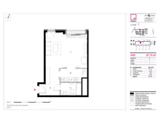 1 pokój, mieszkanie 47,15 m², piętro 7, oferta nr H35, 19. Dzielnica V etap, Warszawa, Wola, Czyste, ul. Kolejowa/Przyokopowa
