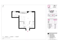 1 pokój, mieszkanie 38,65 m², piętro 3, oferta nr H49, 19. Dzielnica V etap, Warszawa, Wola, Czyste, ul. Kolejowa/Przyokopowa