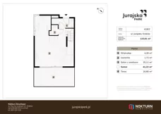 4 pokoje, mieszkanie 123,61 m², parter, oferta nr 41B / 2, Jurajska Park, Kraków, Prądnik Biały, ul. Jurajska
