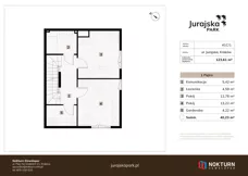 4 pokoje, mieszkanie 123,61 m², parter, oferta nr 41C / 1, Jurajska Park, Kraków, Prądnik Biały, ul. Jurajska