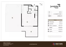 4 pokoje, mieszkanie 123,61 m², parter, oferta nr 41C / 2, Jurajska Park, Kraków, Prądnik Biały, ul. Jurajska