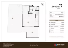 4 pokoje, mieszkanie 123,61 m², parter, oferta nr 41E / 2, Jurajska Park, Kraków, Prądnik Biały, ul. Jurajska