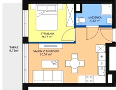 2 pokoje, mieszkanie 34,67 m², parter, oferta nr C/M03, Fuelda, Poznań, Naramowice, Naramowice, ul. Maków Polnych 9