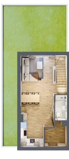 4 pokoje, mieszkanie 80,71 m², parter, oferta nr B12/M1, Libre Park, Kosakowo, ul. Pistacjowa 5