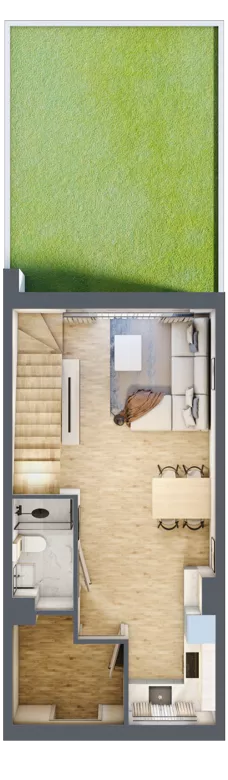 3 pokoje, mieszkanie 69,37 m², parter, oferta nr B8/M2, Libre Park, Kosakowo, ul. Pistacjowa 5