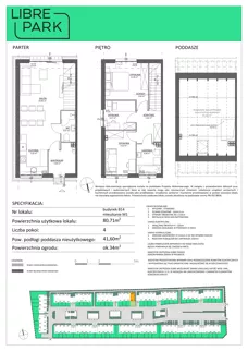 4 pokoje, mieszkanie 80,71 m², parter, oferta nr B14/M1, Libre Park - etap II, Kosakowo, ul. Pistacjowa 5