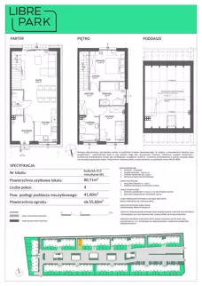 4 pokoje, mieszkanie 80,71 m², parter, oferta nr A13/M1, Libre Park - etap II, Kosakowo, ul. Pistacjowa 5