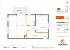 2 pokoje, mieszkanie 44,94 m², piętro 1, oferta nr K18, Nowa Sportowa, Brwinów, ul. Sportowa