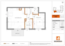 2 pokoje, mieszkanie 43,35 m², piętro 1, oferta nr O16, Nowa Sportowa, Brwinów, ul. Sportowa