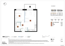 2 pokoje, mieszkanie 45,14 m², piętro 6, oferta nr B9/037, Nowa Praga, Warszawa, Praga Północ, Nowa Praga, ul. Rozwojowa