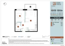 2 pokoje, mieszkanie 45,15 m², piętro 1, oferta nr B9/007, Nowa Praga, Warszawa, Praga Północ, Nowa Praga, ul. Rozwojowa
