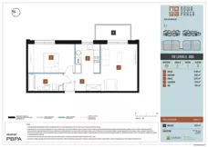 2 pokoje, mieszkanie 49,85 m², piętro 1, oferta nr B9/008, Nowa Praga, Warszawa, Praga Północ, Nowa Praga, ul. Rozwojowa