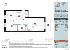 3 pokoje, mieszkanie 55,27 m², piętro 3, oferta nr B9/059, Nowa Praga, Warszawa, Praga Północ, Nowa Praga, ul. Rozwojowa