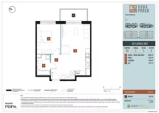 2 pokoje, mieszkanie 47,32 m², piętro 4, oferta nr B9/062, Nowa Praga, Warszawa, Praga Północ, Nowa Praga, ul. Rozwojowa