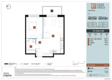 2 pokoje, mieszkanie 47,32 m², piętro 5, oferta nr B9/066, Nowa Praga, Warszawa, Praga Północ, Nowa Praga, ul. Rozwojowa
