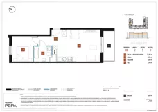2 pokoje, mieszkanie 43,20 m², piętro 5, oferta nr B10/022, Nowa Praga, Warszawa, Praga Północ, Nowa Praga, ul. Rozwojowa
