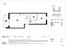 2 pokoje, mieszkanie 43,21 m², piętro 1, oferta nr B10/029, Nowa Praga, Warszawa, Praga Północ, Nowa Praga, ul. Rozwojowa