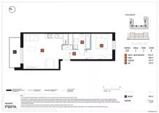 2 pokoje, mieszkanie 43,21 m², piętro 2, oferta nr B10/033, Nowa Praga, Warszawa, Praga Północ, Nowa Praga, ul. Rozwojowa