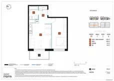 2 pokoje, mieszkanie 45,03 m², piętro 2, oferta nr B9/052, Nowa Praga, Warszawa, Praga Północ, Nowa Praga, ul. Rozwojowa